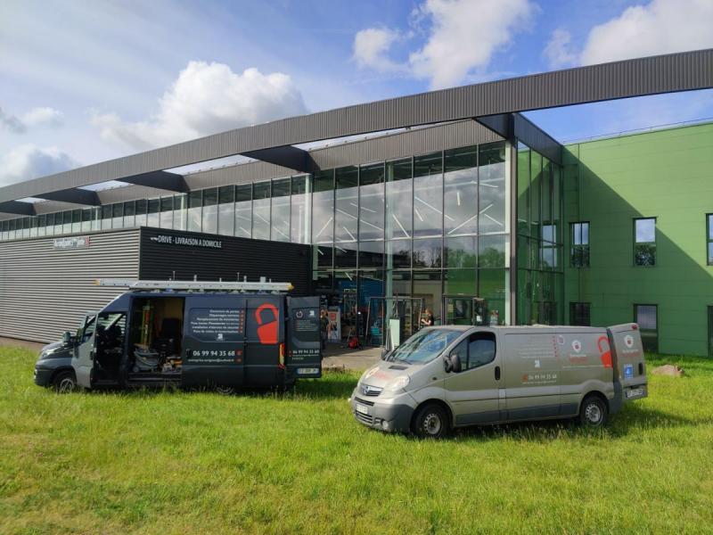 Intervention pour un supermarché à Colombelles